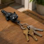 flexi kitten keychain
